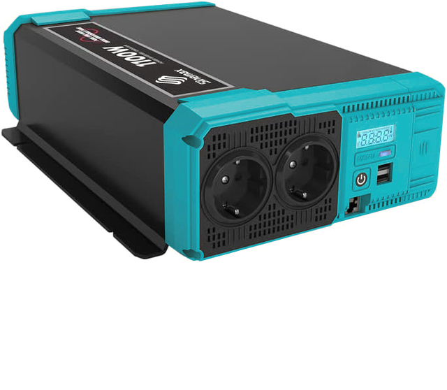 1100W Off Grid Pure Sine Waveอินเวอร์เตอร์DC12v To AC 220V EUซ็อกเก็ตโหมดECOและรีโมทคอนโทรล
