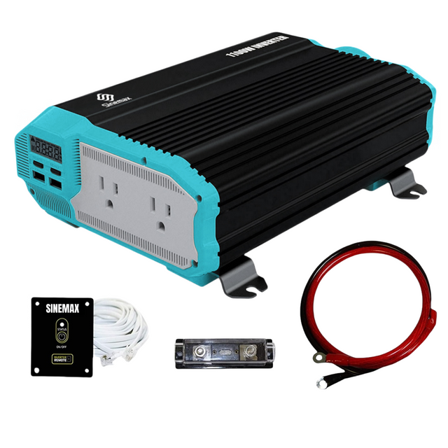 1100W 12v 110v DC เป็น AC อินเวอร์เตอร์ไฟฟ้า Sine Wave ดัดแปลงที่มีอุณหภูมิสูงและไฟฟ้าลัดวงจร