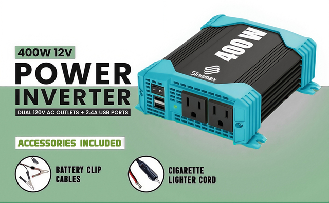 C.C portatif de 400W 12v 110v &agrave; l'inverseur de puissance de voiture d'onde sinuso&iuml;dale modifi&eacute;e &agrave; C.A. 